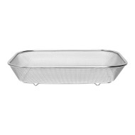Escorredor 37,5cm Por 27,5cm Multiuso Grande Aço Inox Mimo Style